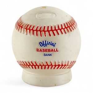 Little Tikes Official Baseball Coin Holder Change Saver Bank Sports Vintage 80s​